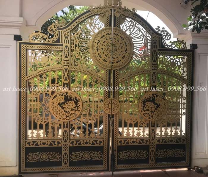 Ưu điểm của cổng sắt giả nhôm đúc đối với kiến trúc nhà hiện nay