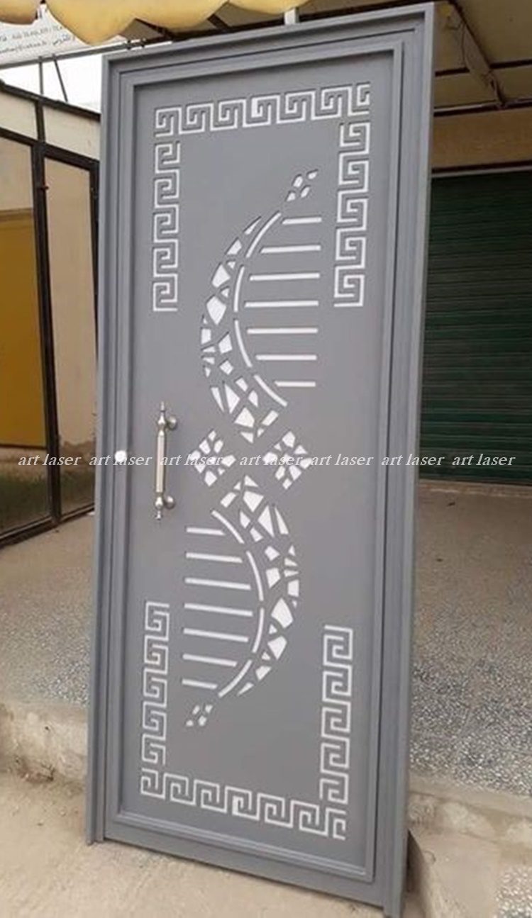 Mẫu cửa cổng sắt 1 cánh cắt hoa văn CNC