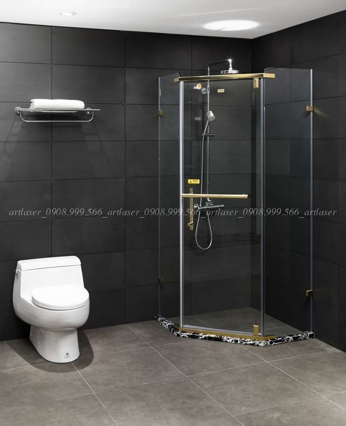 Kính cường lực được ứng dụng trong vách tắm kính