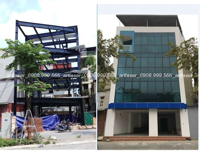 Quy trình thi công nhà khung thép Hà Nội Art Laser