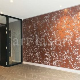 Art laser nhận gia công tấm trang trí tường kim loại