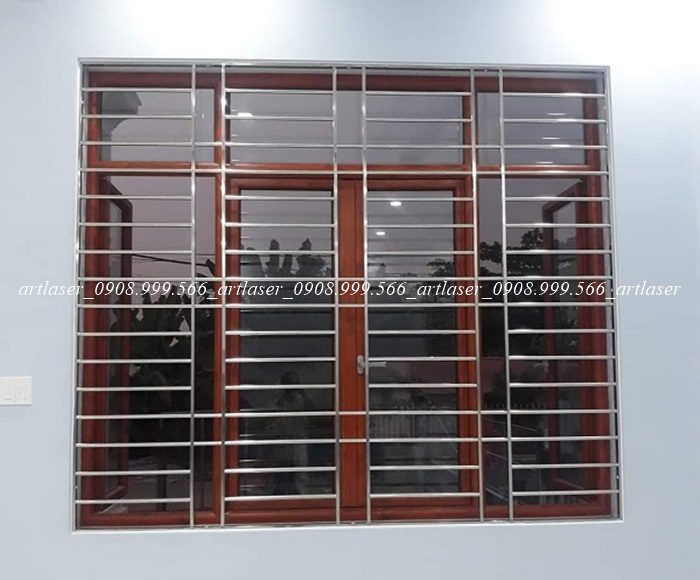 Chấn song cửa sổ Inox 304 mang phong cách hiện đại