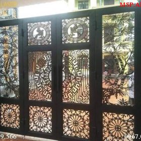 Thiết kế cửa sắt 4 cánh đẹp tại Hà Nội