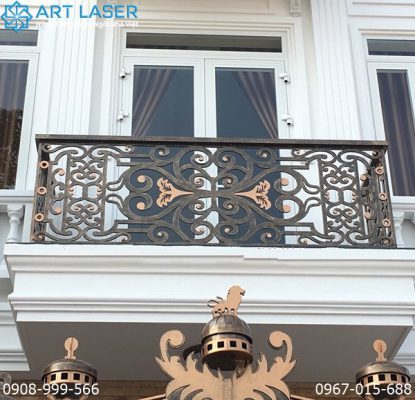 Lựa chọn thiết kế lan can ban công sắt CNC tại Art Laser