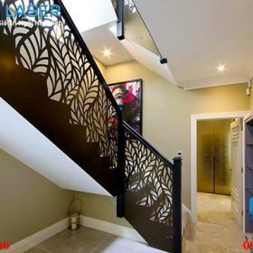 mẫu lan can cầu thang cnc cho khách sạn