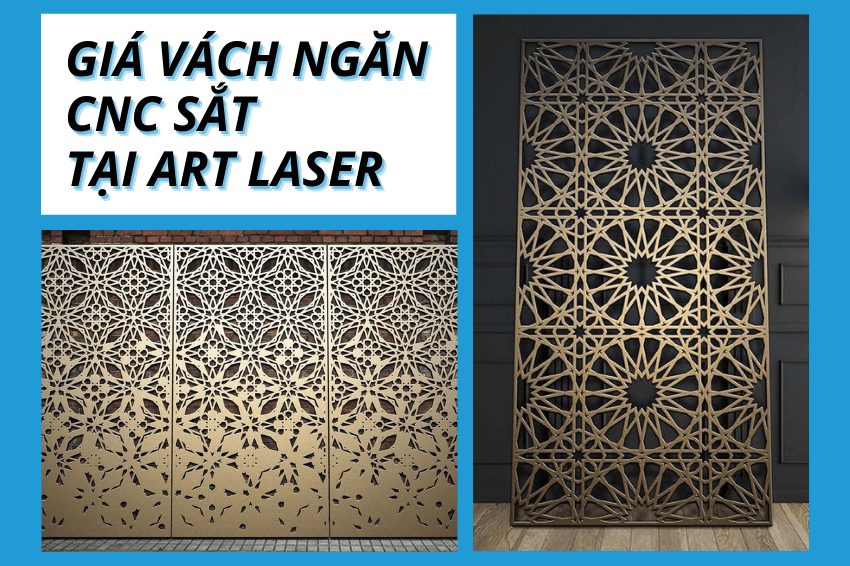 Giá vách ngăn CNC sắt tại Art Laser