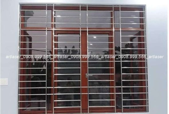 giá chấn song cửa sổ inox tại Art Laser Hà Nội