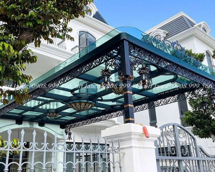 Mẫu mái mái kính đẹp hiện đại