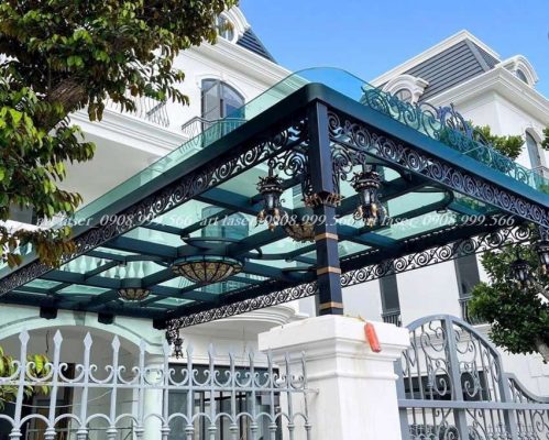 Mái kính cường lực và sự kết hợp hoàn hảo với phong cách kiến trúc hiện đại