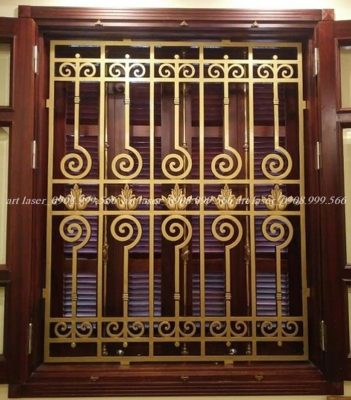 Mẫu cửa sổ sắt nghệ thuật cao cấp