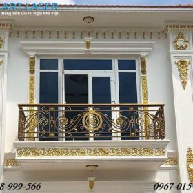 Lan can ban công sắt mỹ thuật Art Laser