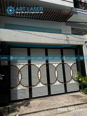 cổng biệt thự nhà vườn hiện đại đẹp