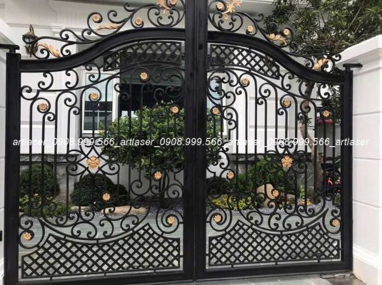 Top 50+ Mẫu Cửa Cổng Sắt 2 Cánh Đẹp Nhất 2025 (Kèm Báo Giá)