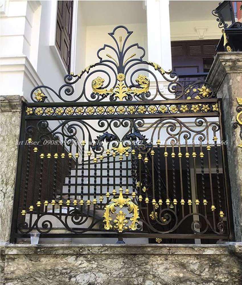 Mẫu hàng rào sắt nghệ thuật: Vẻ đẹp bất biến với thời gian