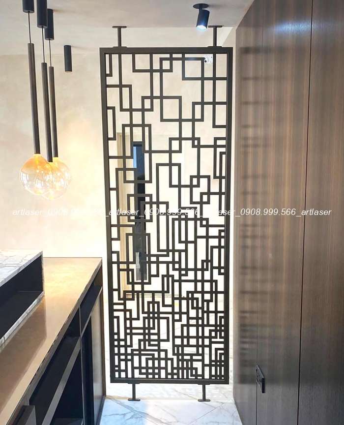 Ứng dụng của các mẫu vách ngăn bằng sắt trong thiết kế nội thất phân chia không gian