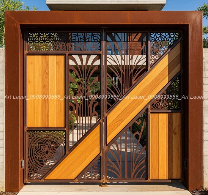 Xu hướng thiết kế cửa cổng CNC với Vật liệu kết hợp: Sự giao thoa độc đáo
