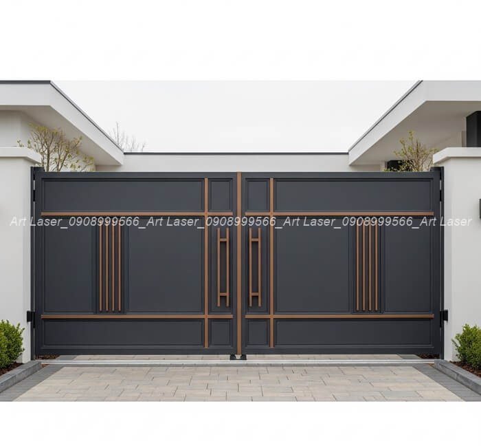 Xu hướng thiết kế cửa cổng CNC với Màu sắc táo bạo & hiệu ứng bề mặt