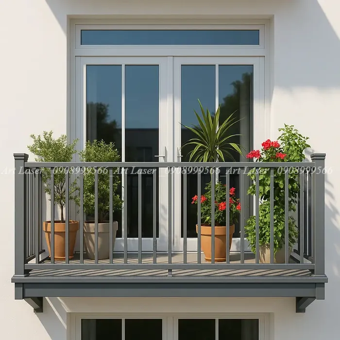 Giải pháp lan can sắt hộp cho chung cư với diện tích hạn chế