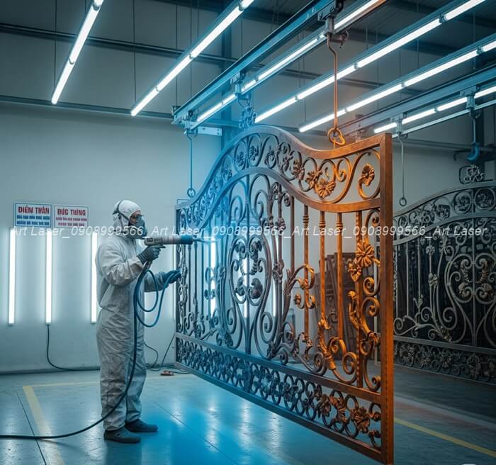 So Sánh Sơn Tĩnh Điện và Sơn Epoxy: Lựa Chọn Nào Tối Ưu Cho Sắt Mỹ Thuật? Tìm hiểu về công nghệ sơn tĩnh điện