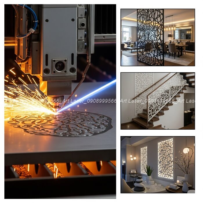 Vách ngăn CNC sắt sử dụng công nghệ cắt Laser chính xác